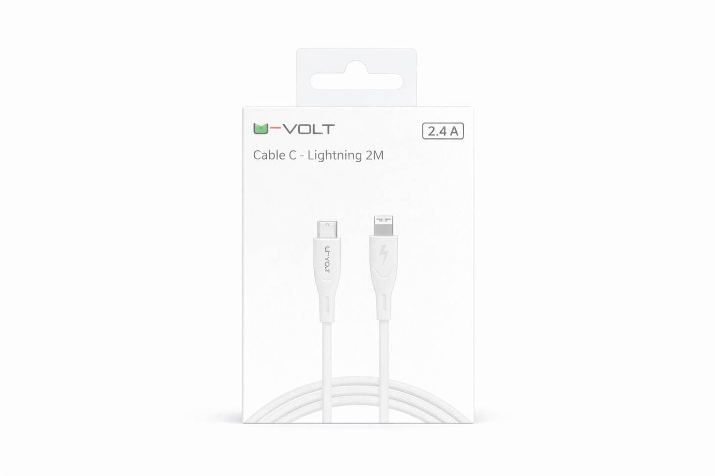 Cable USB-C a Lightning VOLT 2 m | Carga Rápida 2.4A para iPhone