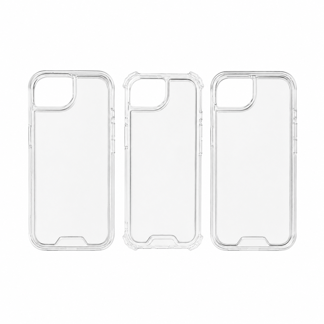 Funda 3 Piezas Uso Rudo Transparente iPhone 16e 17e