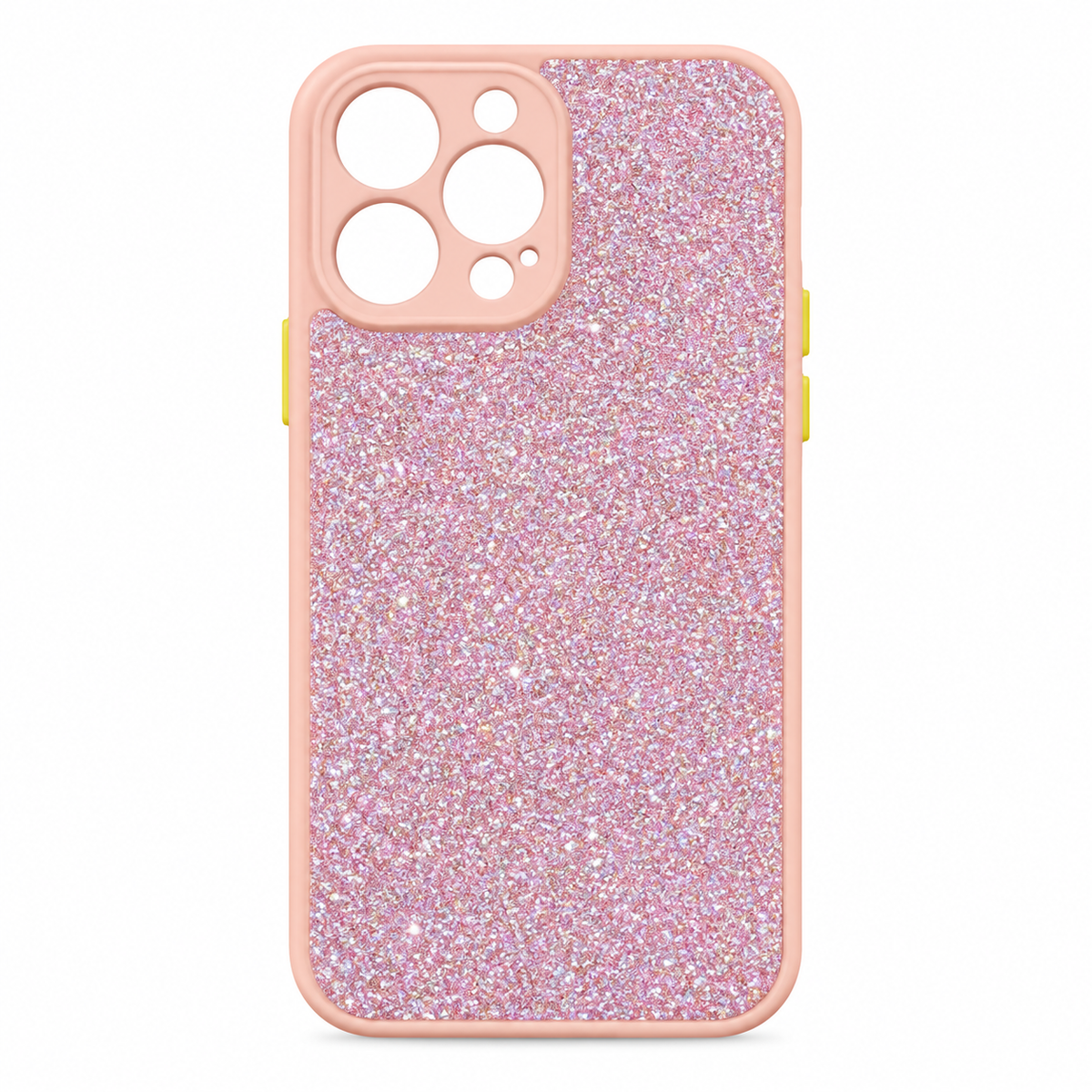 Funda Glitter Bicolor con Botones Contraste iPhone 13 Pro