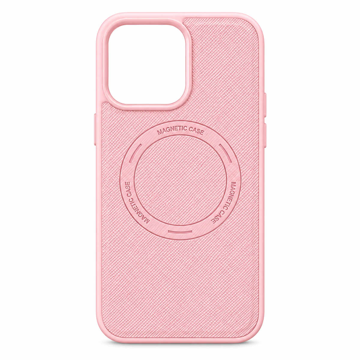 Funda Piel Saffiano con Aro MagSafe iPhone 13 Pro Max
