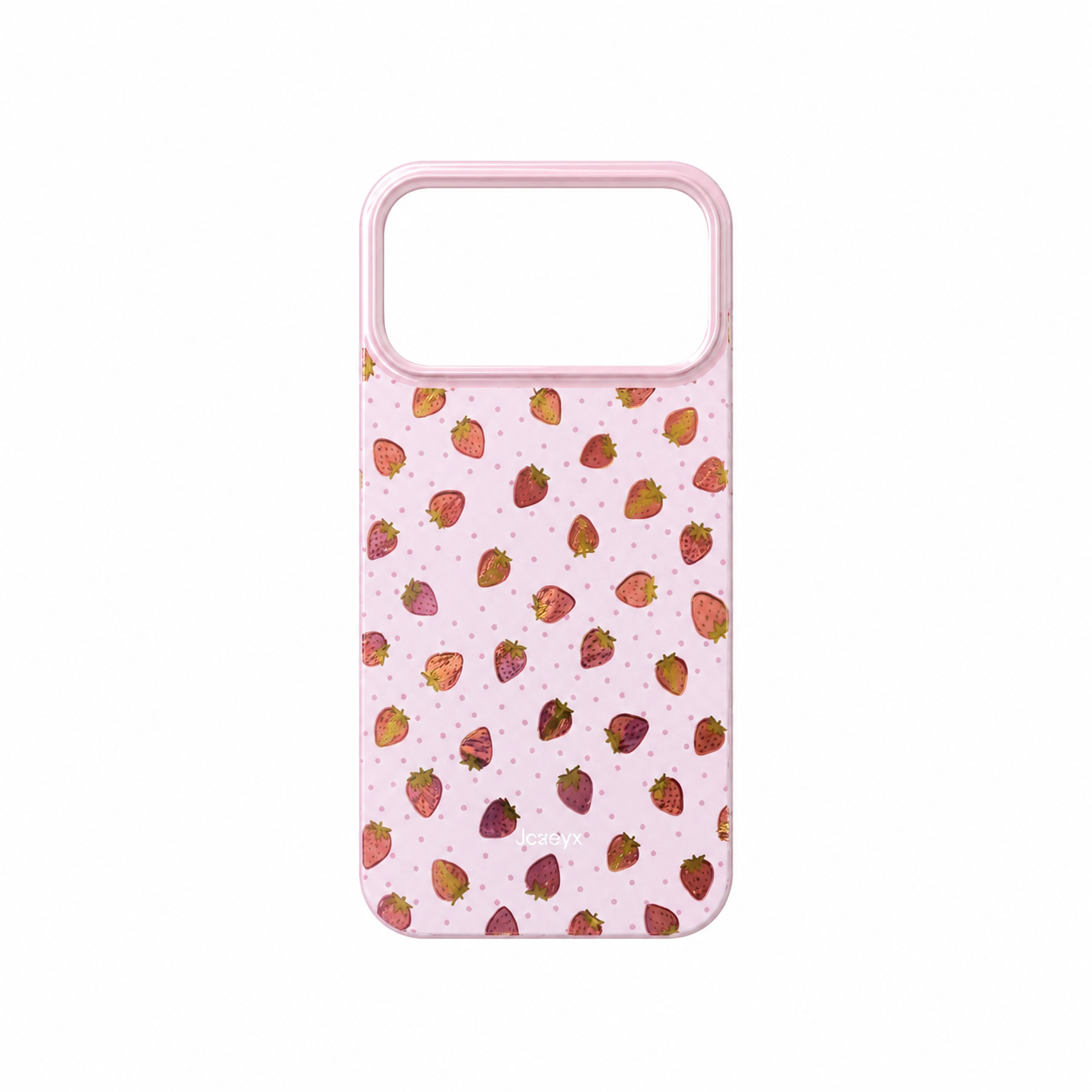 Funda de Fresas con Marco Reforzado para iPhone 17 Pro Max