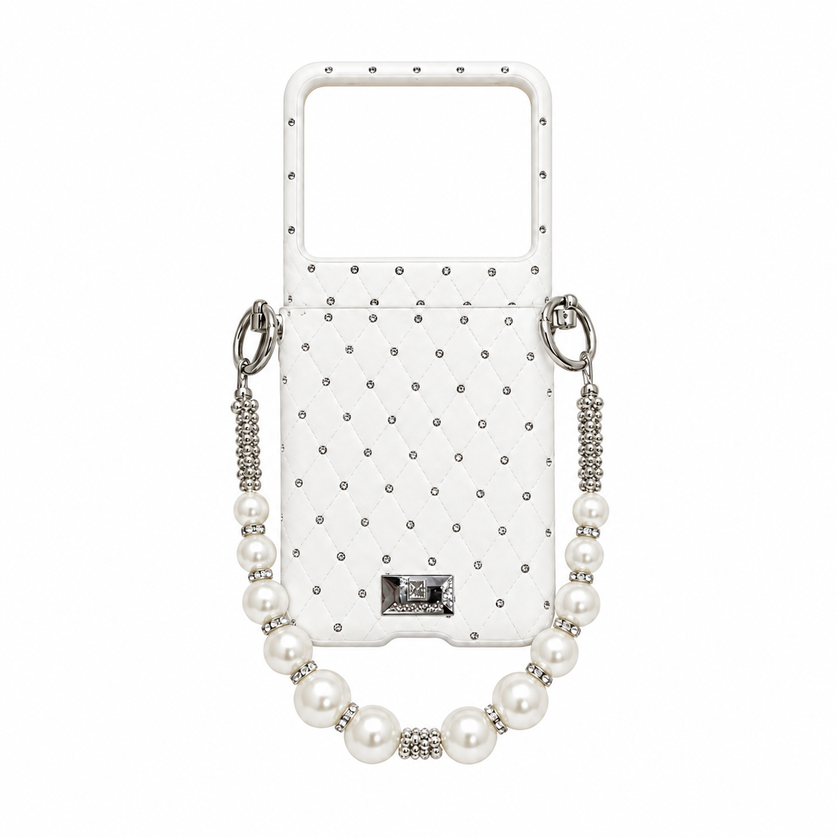 Funda Bolso Perlas y Cristales para Moto Razr 50