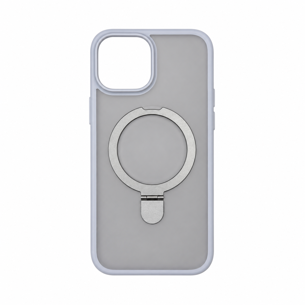 Funda MagSafe con Aro Soporte Gris para iPhone 15