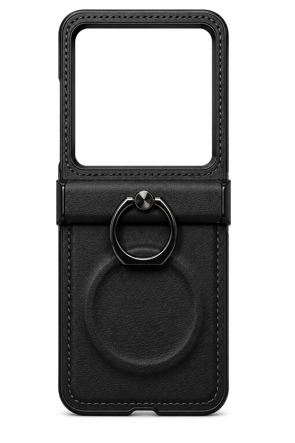 Funda Textura Piel con Anillo y MagSafe para Moto Razr 50