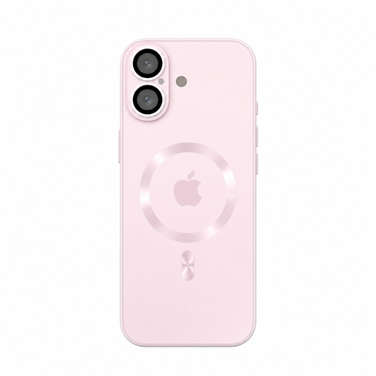 Funda Silicón Estilo MagSafe Logo Apple para iPhone 17