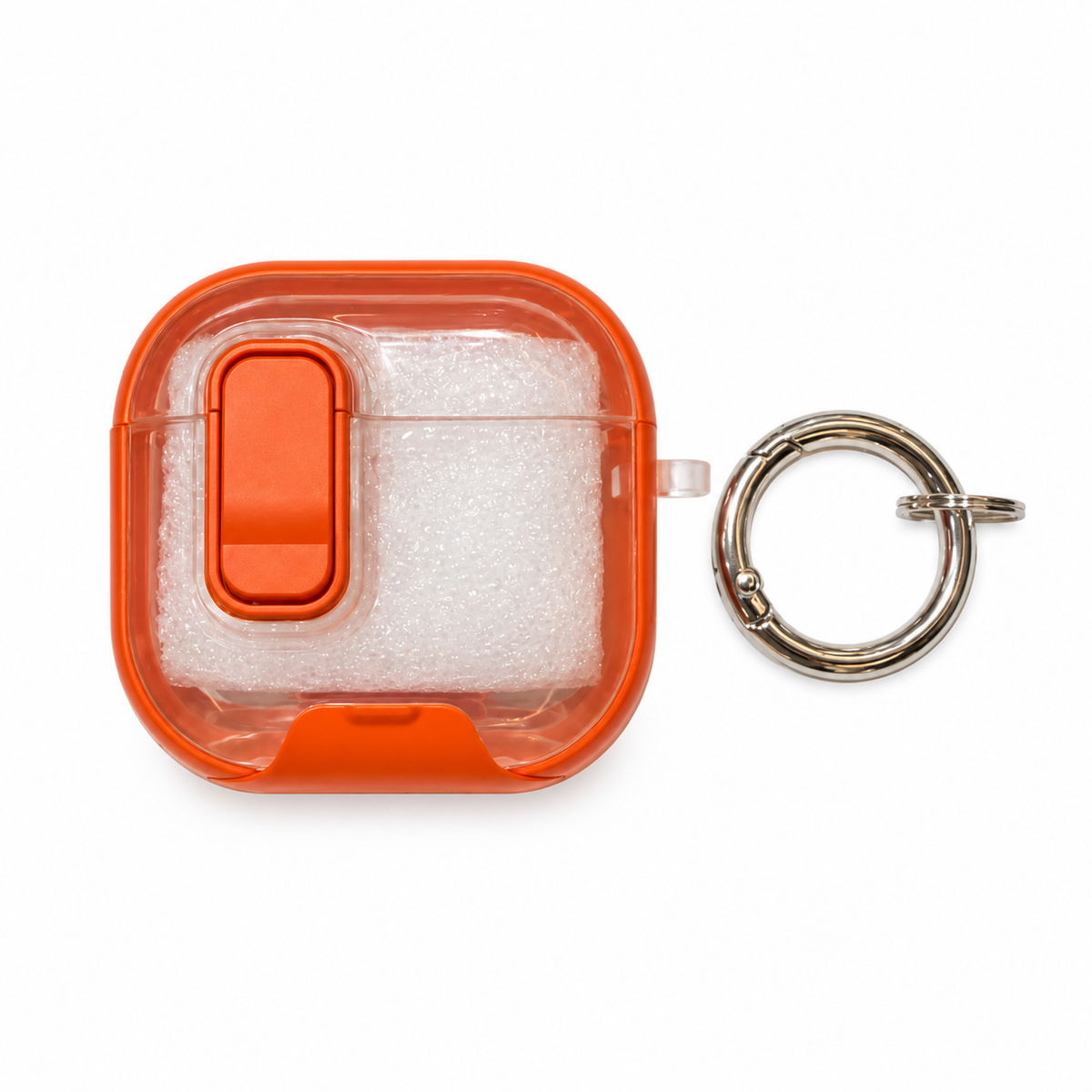 Funda AirPods 4 Transparente Visible y Mosquetón