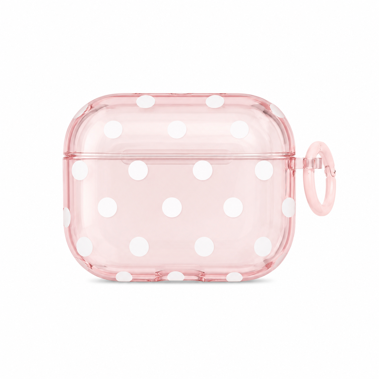 Funda Cristal Lunares Mosquetón para AirPods Pro 3