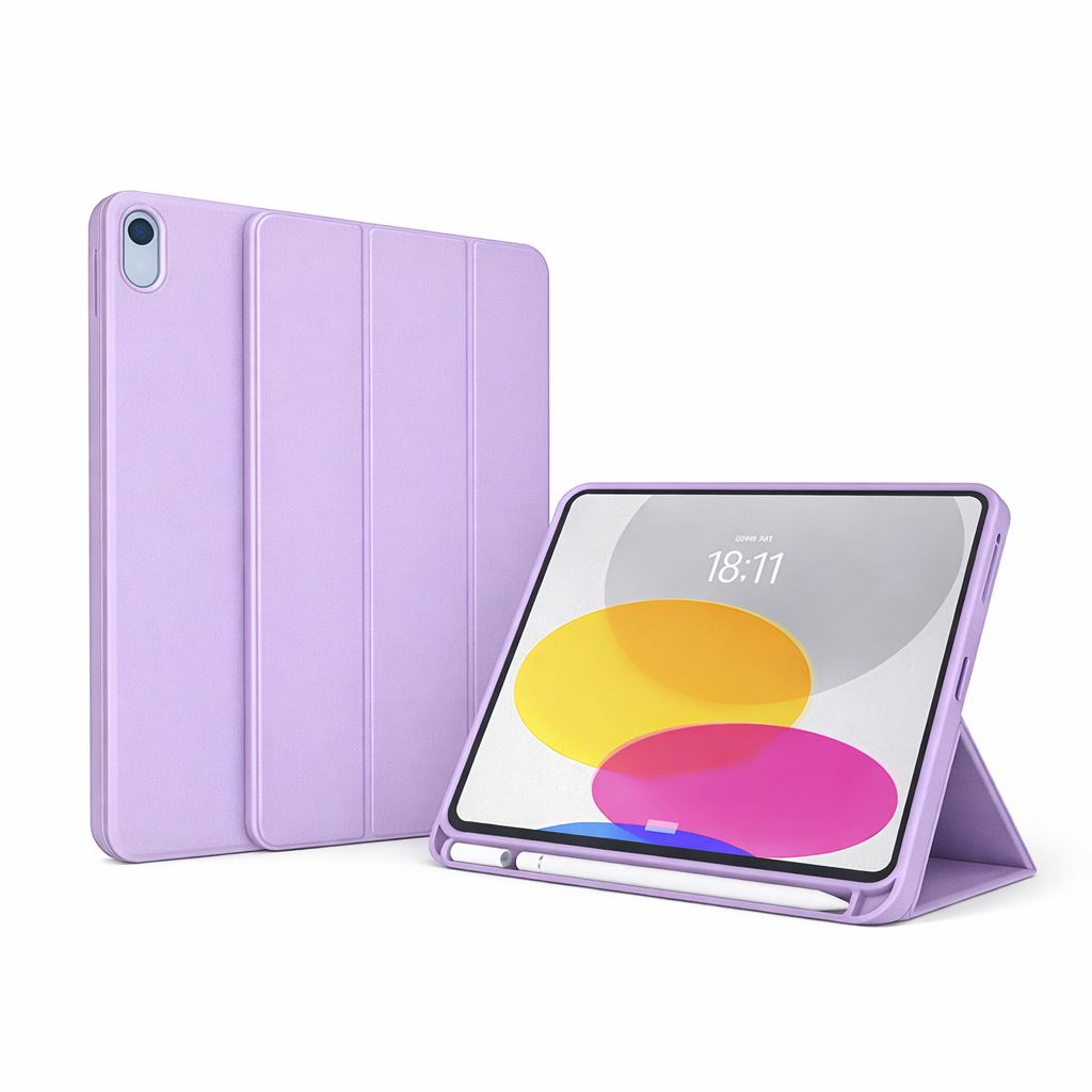Funda Inteligente con Ranura para Apple Pencil para iPad A16 / 10 / 11 Generación