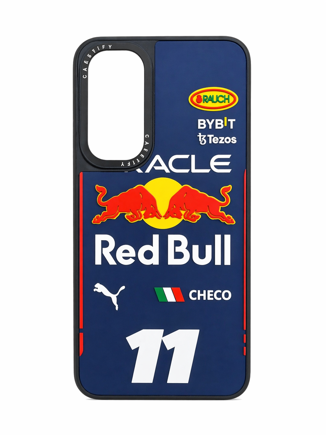 Funda Relieve 3D Red Bull Racing Checo para Samsung A35 / A55