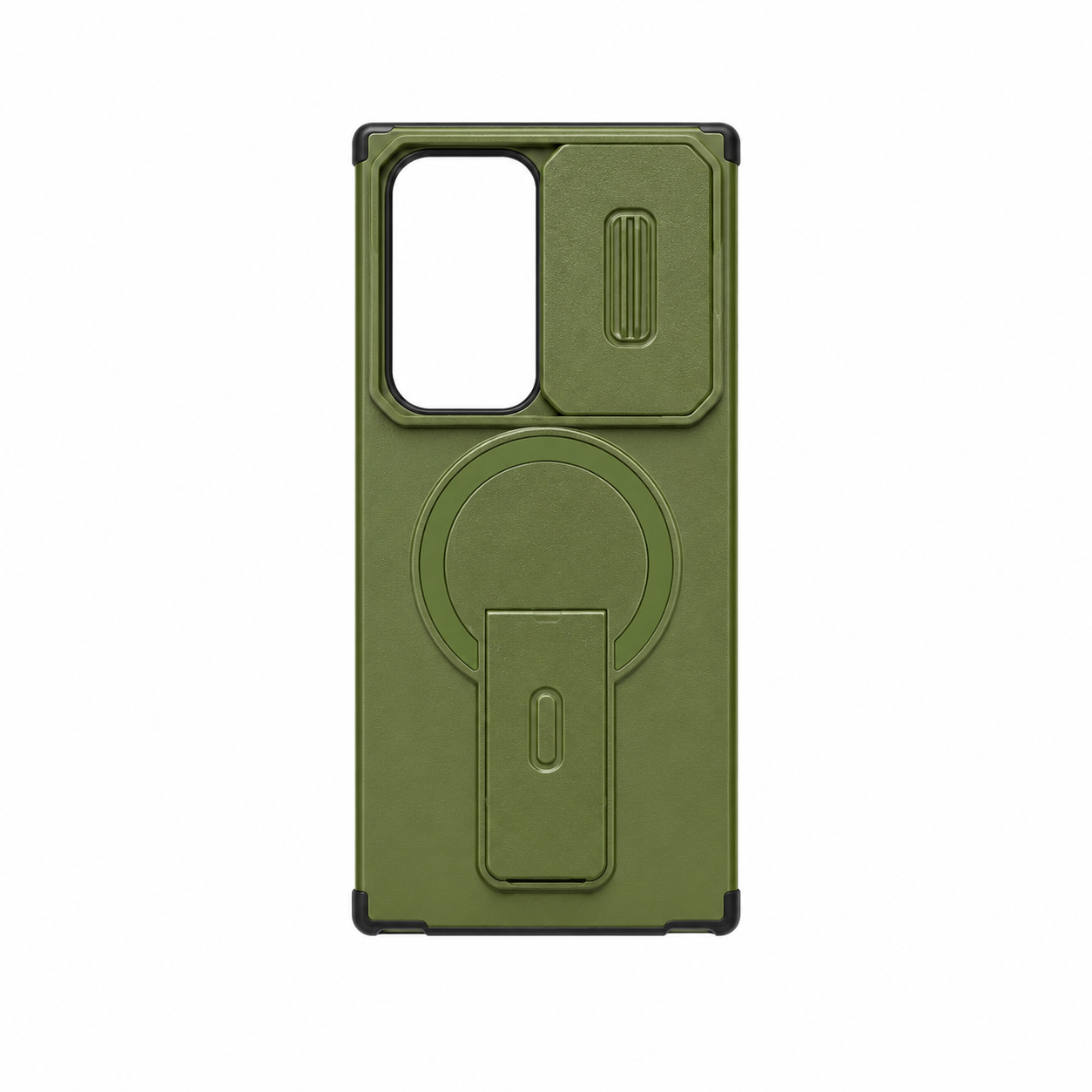Funda Armadura MagSafe Tapa Cámara Kickstand S24 Ultra