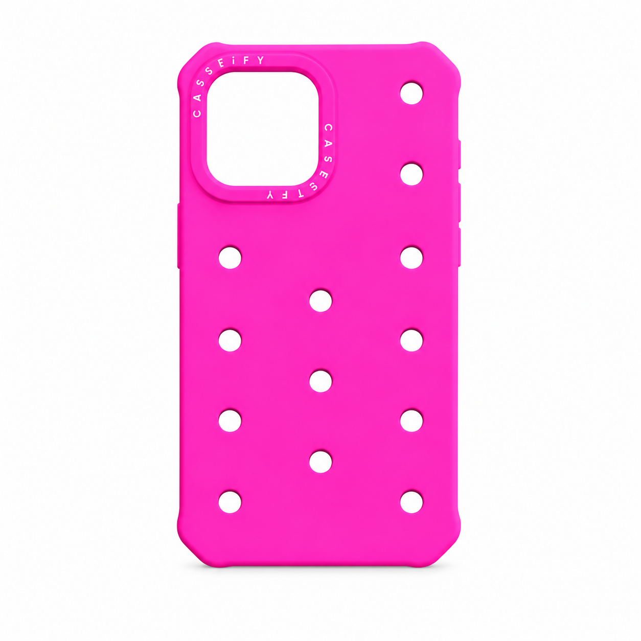 Funda de Silicona con Diseno Perforado para iPhone 12 - 12 Pro