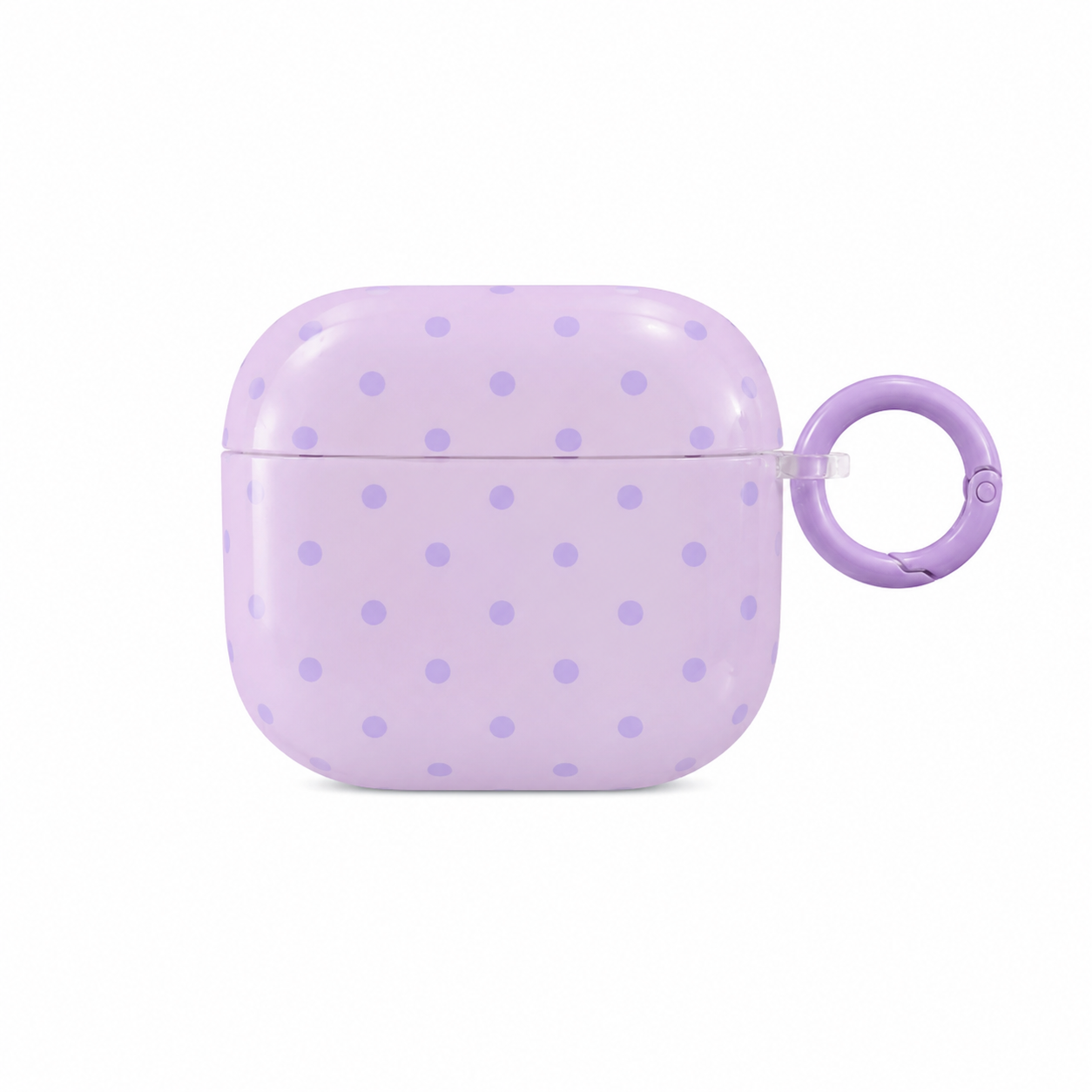 Funda Lunares Glossy Mosquetón para AirPods 4