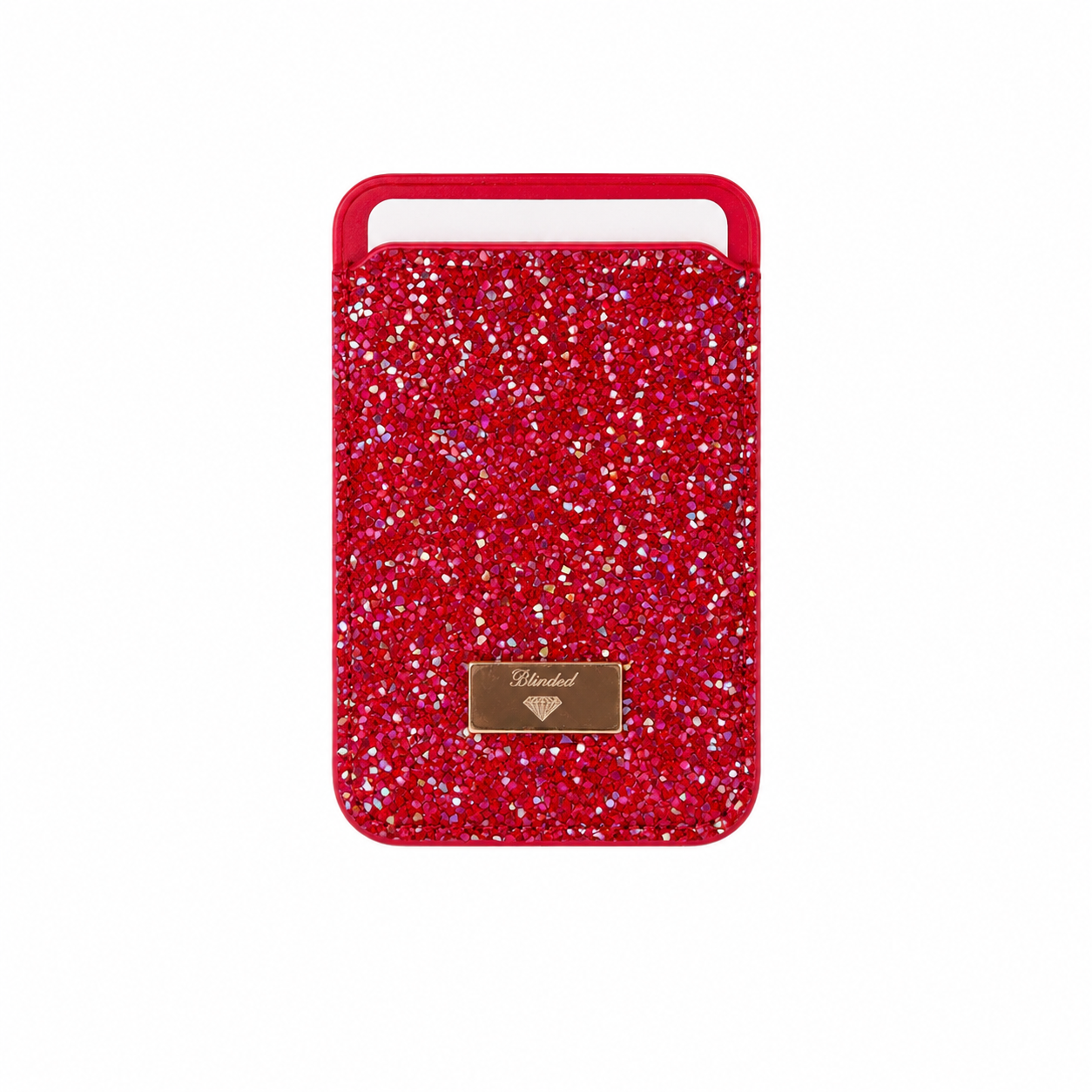 Tarjetero MagSafe Magnético Glitter Cristales Blinded iPhone