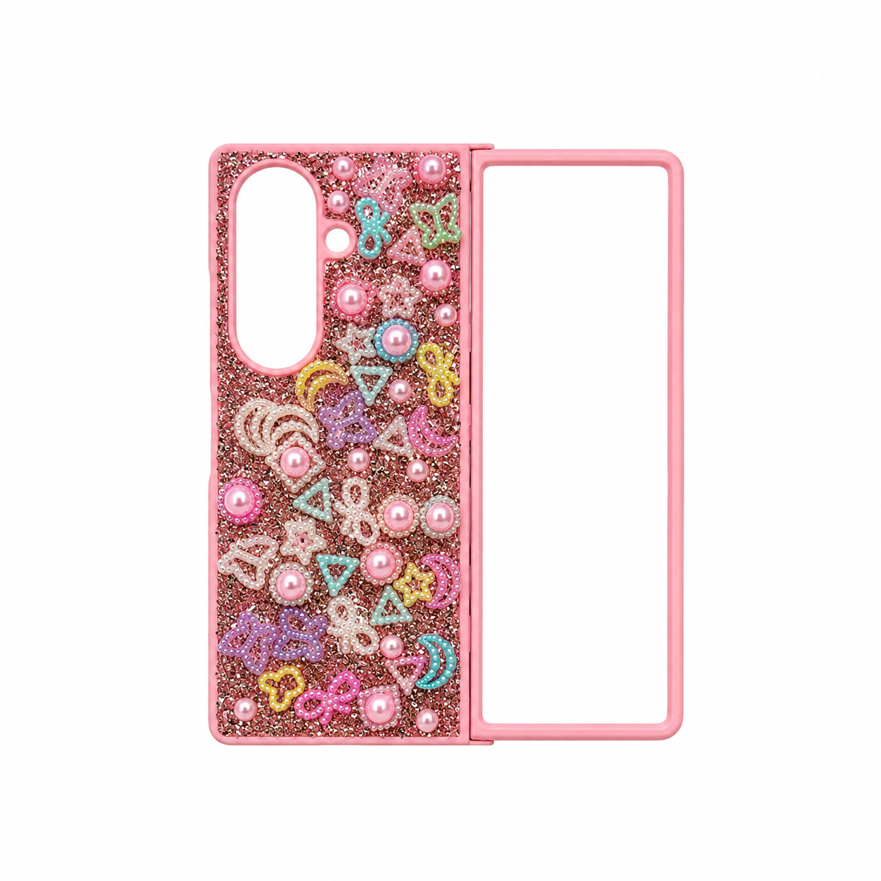 Funda Decoden Glitter con Perlas para Fold 7