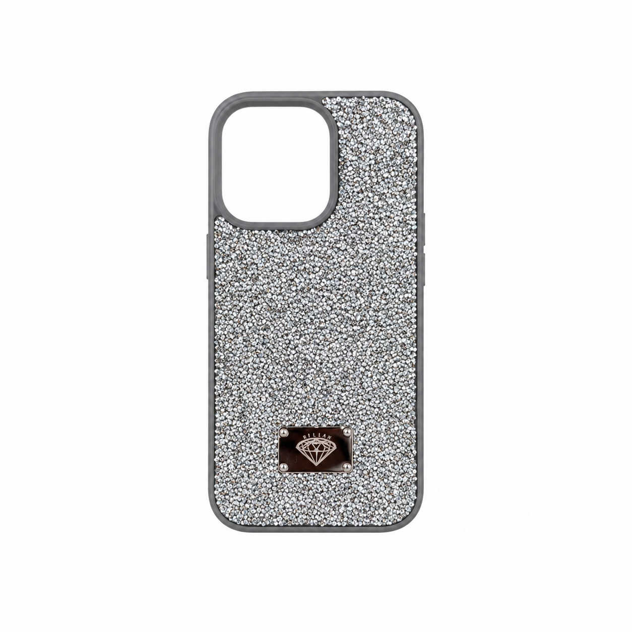 Funda Billion Cristales Diamante Placa Metálica iPhone 16 Pro