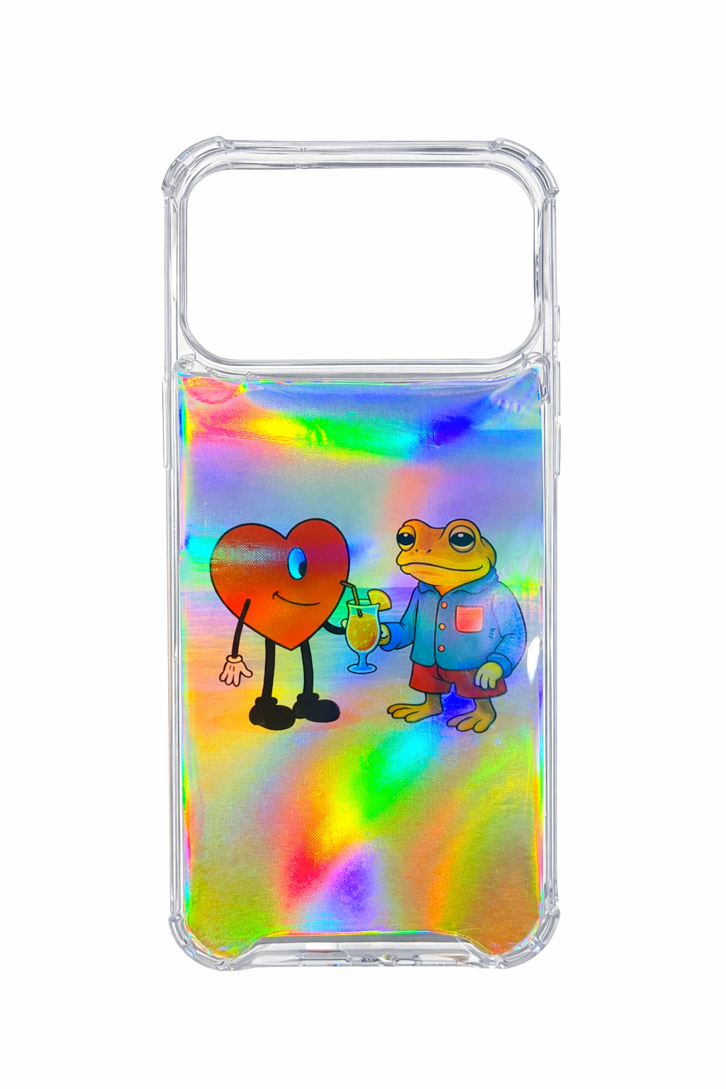 Funda Holográfica Transparente con Diseño para iPhone 17 Pro Max
