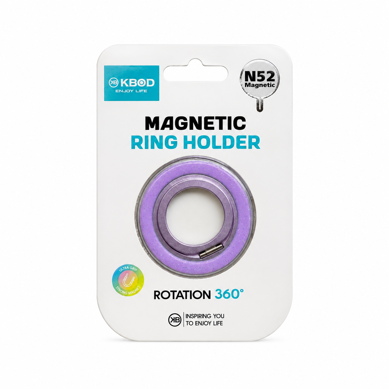 Ring Holder Magnético N52 Rotación 360° KBOD MagSafe