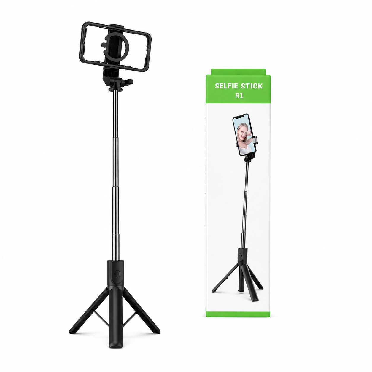 Selfie Stick Tripié 2 en 1 Extensible Bluetooth R1