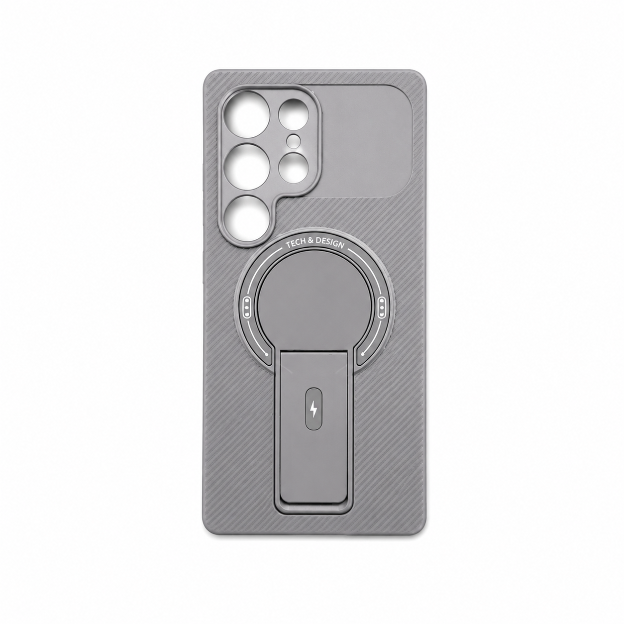 Funda Carbono MagSafe Ring Soporte Tapa Cámara S25 Ultra