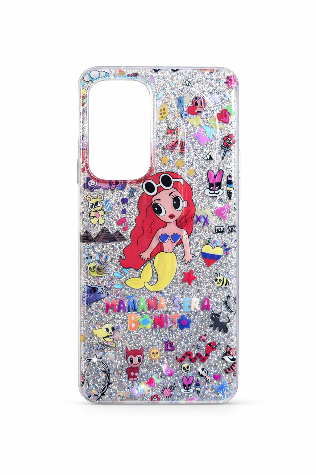 Funda Glitter Karol G Mañana será Bonito para Samsung A53