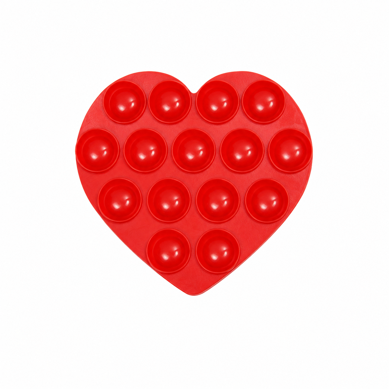 OctoBuddy Pop It Corazón Silicona Grip Soporte Celular