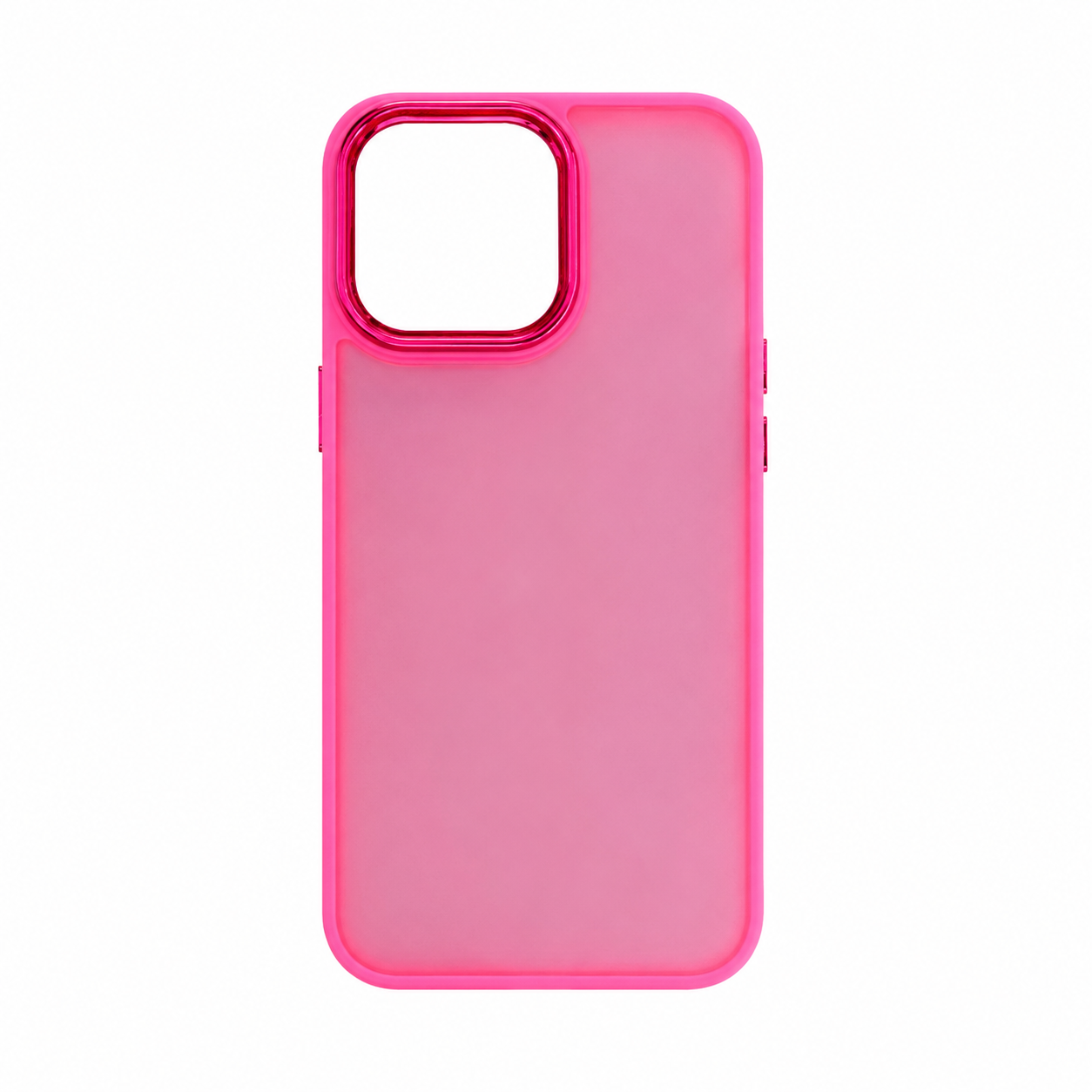 Funda Traslucida Mate con Bisel Metalico para iPhone 13 Pro