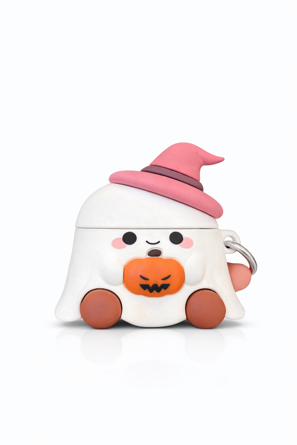 Funda 3D Fantasma Halloween con Mosquetón para AirPods Pro 1 y 2