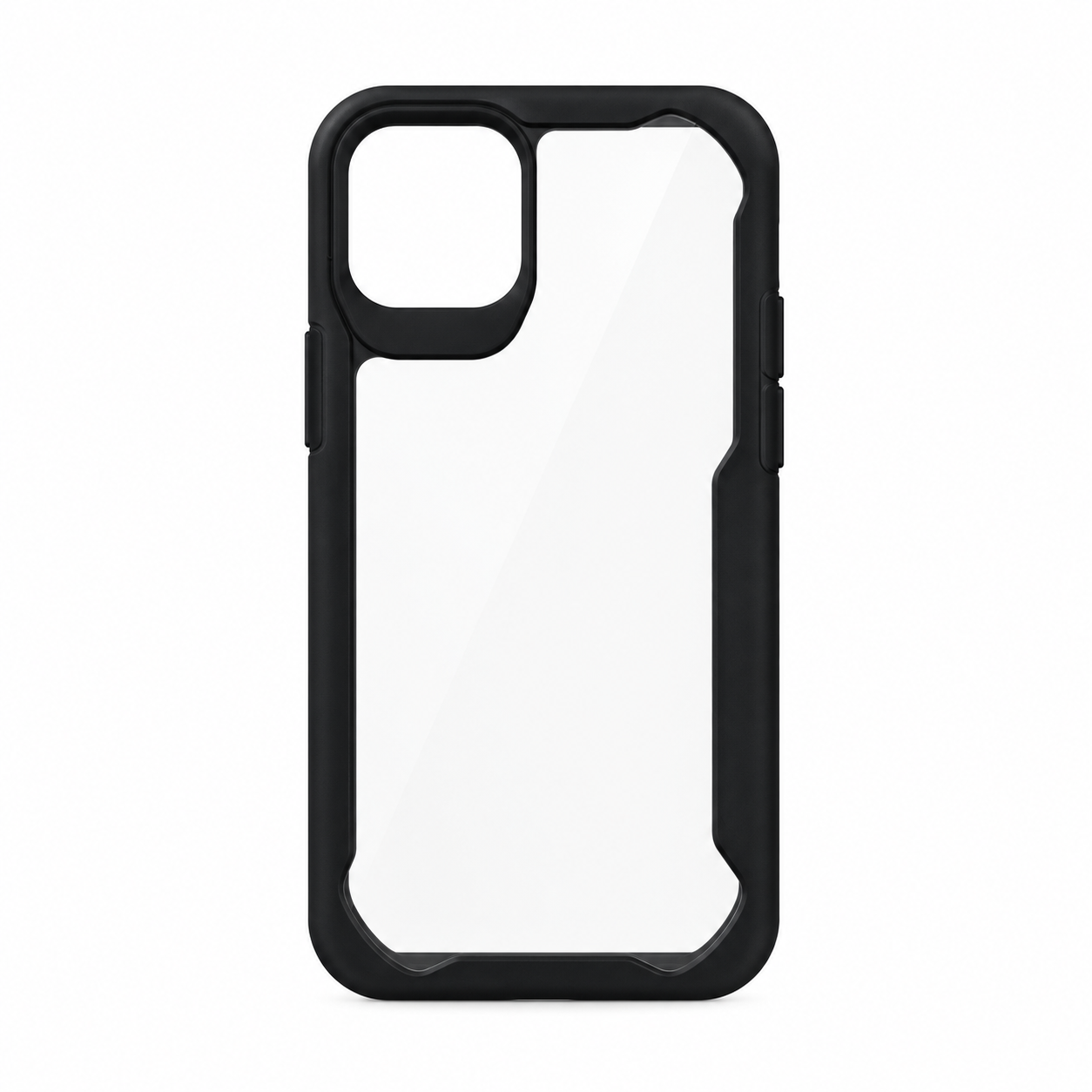 Funda Antigolpes iPhone 13 Mini Transparente Bumper Negro