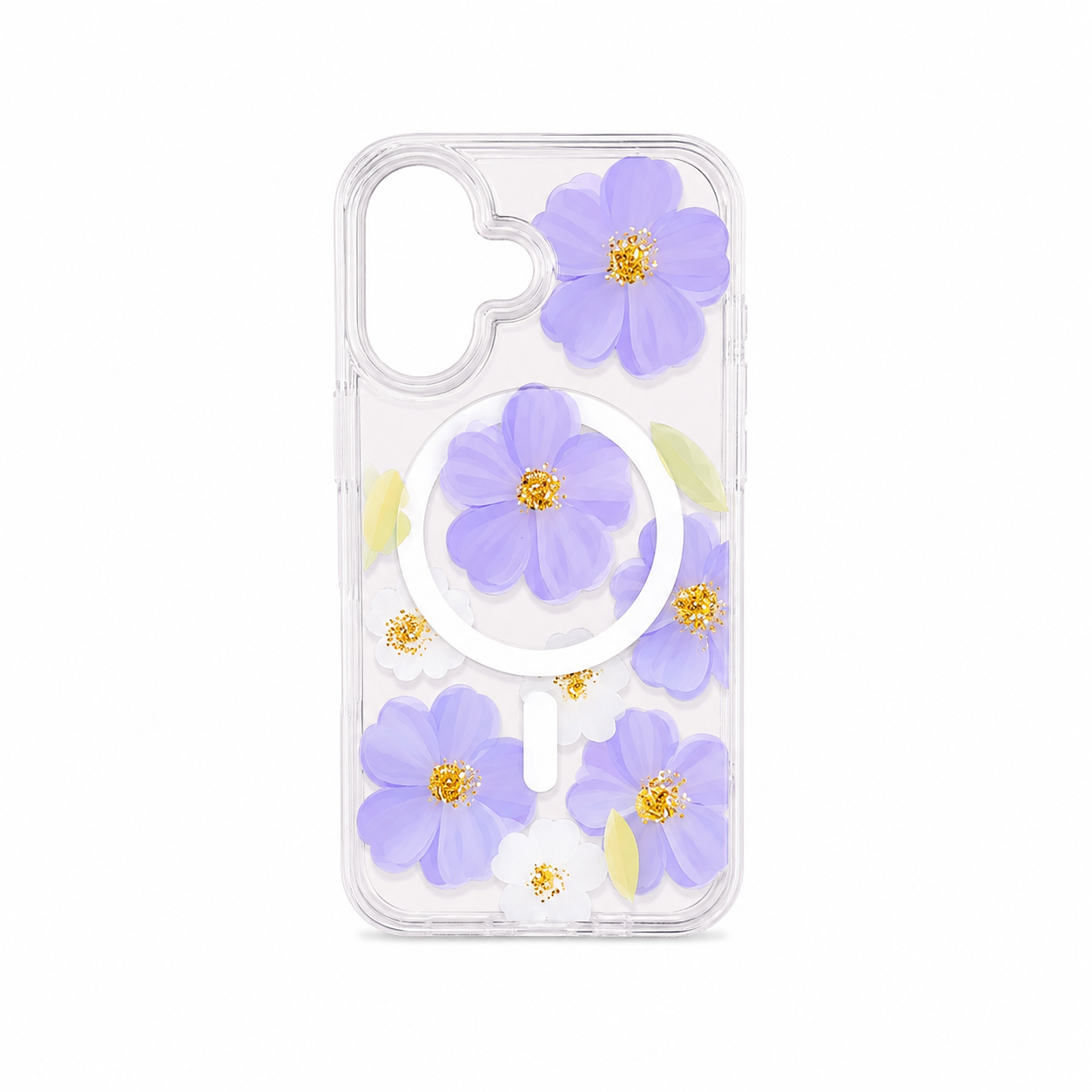 Funda Flores Silvestres Transparente MagSafe iPhone 16