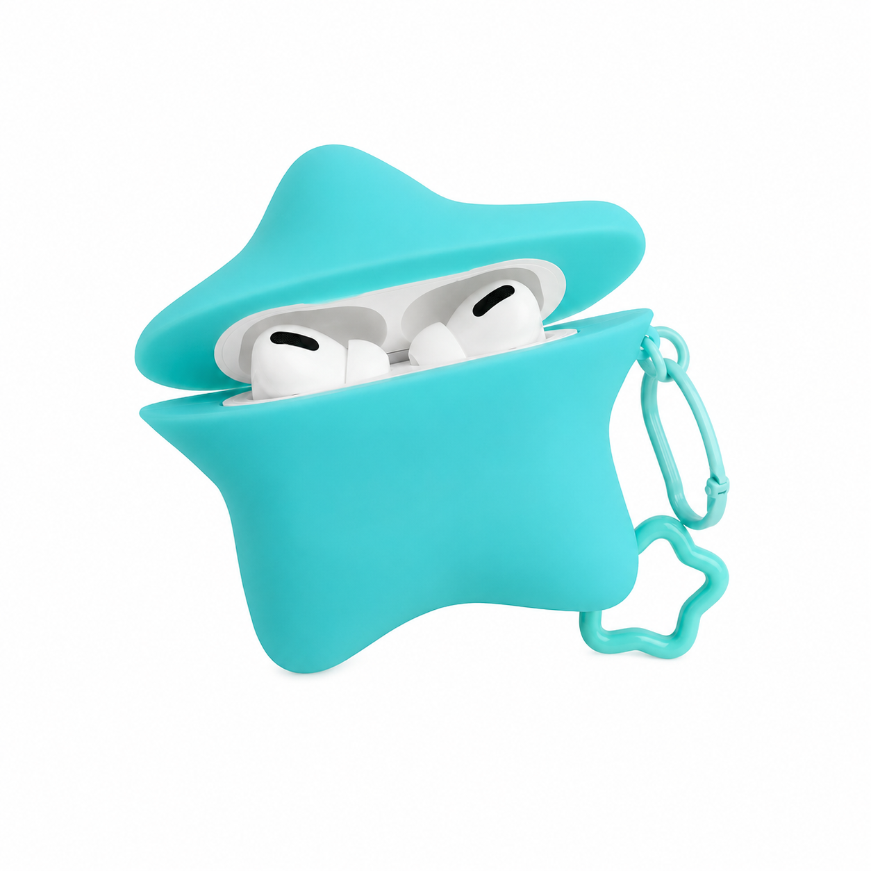 Funda de Estrella 3D con Llavero para AirPods 4