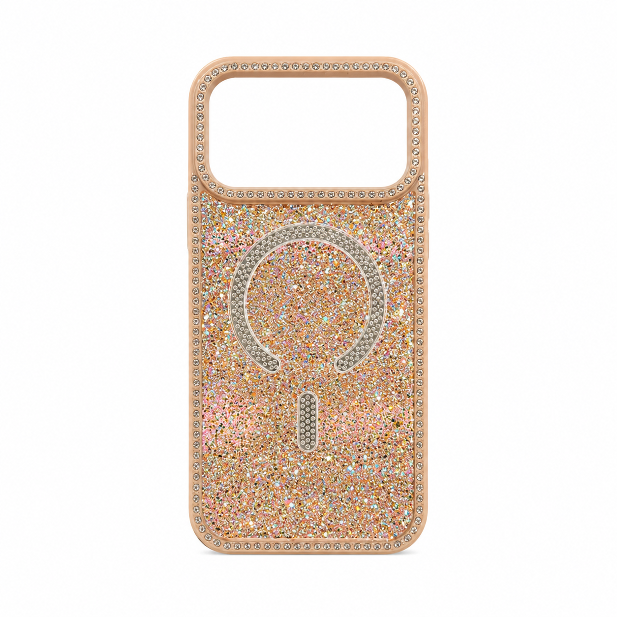Funda Glitter Diamantes Borde MagSafe iPhone 17 Pro Max