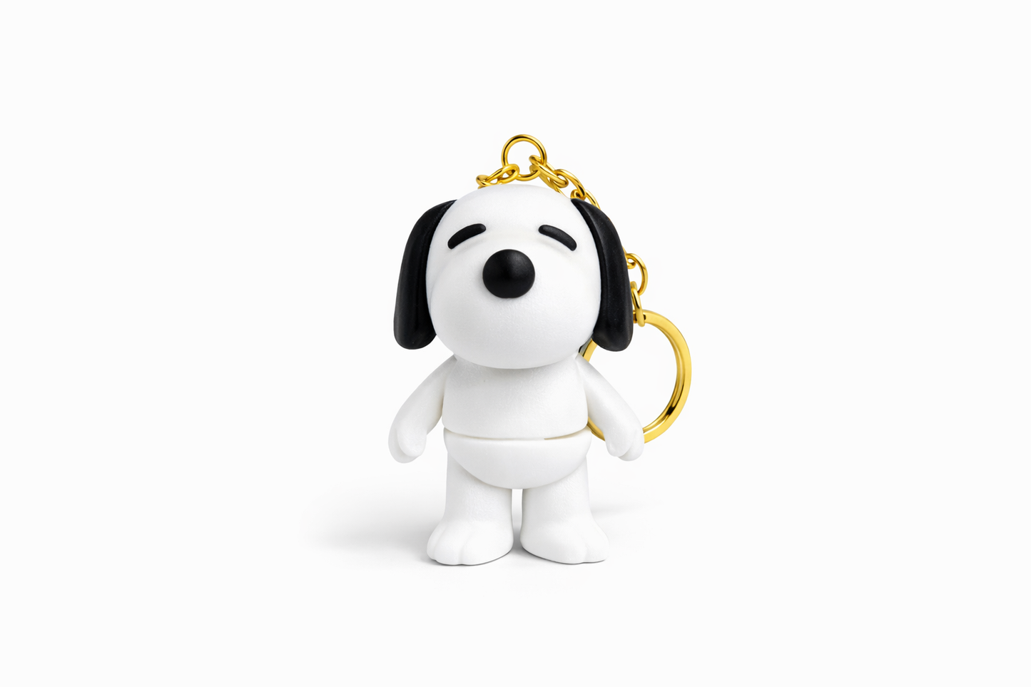 Llavero Luxury Snoopy "Classic Edition" con Herraje Dorado