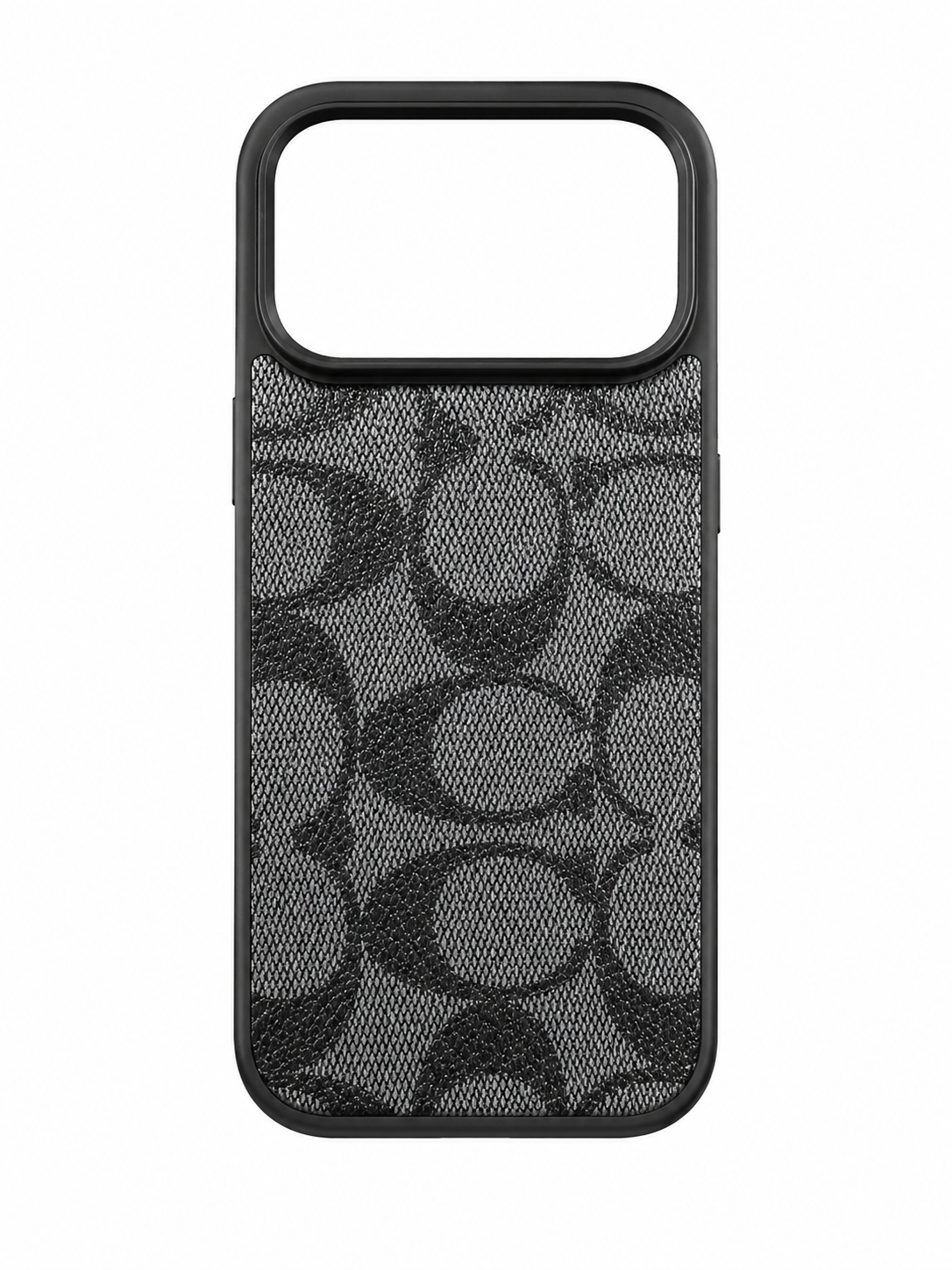 Funda con Textura de Lona y Monograma para iPhone 17 Pro