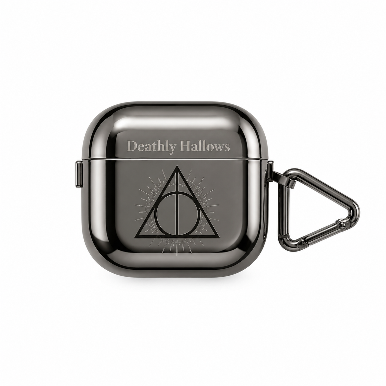 Funda Metálica Deathly Hallows con Mosquetón para AirPods 4