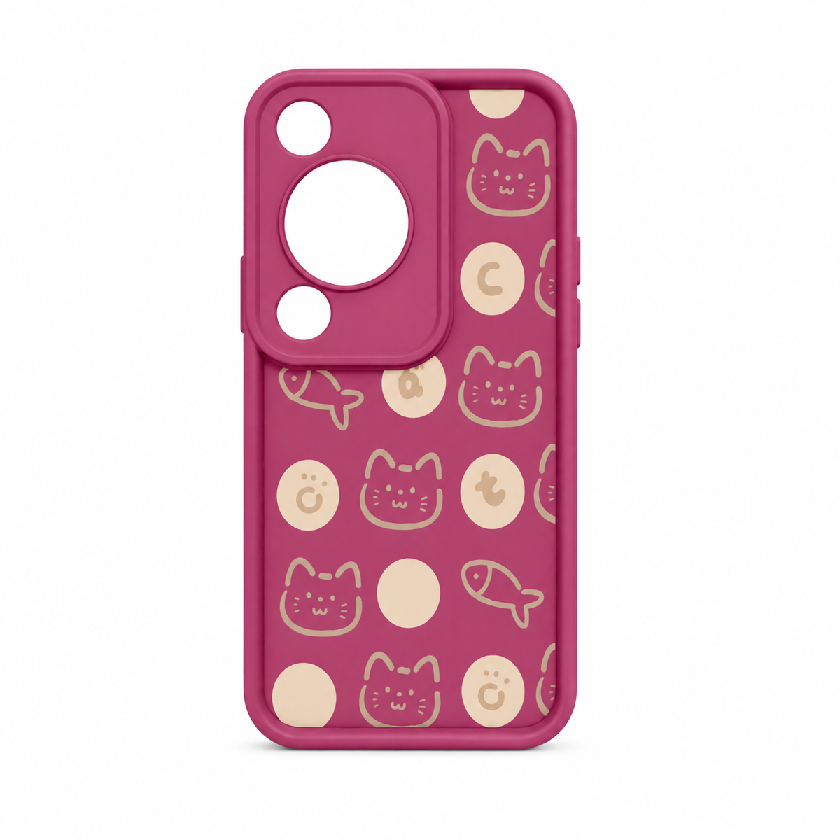 Funda Silicona Gatos y Peces para Huawei Nova Y72