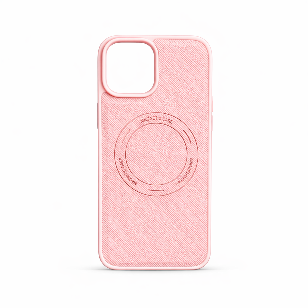 Funda Texture Leather con Carga Magnética para iPhone 13-14-15