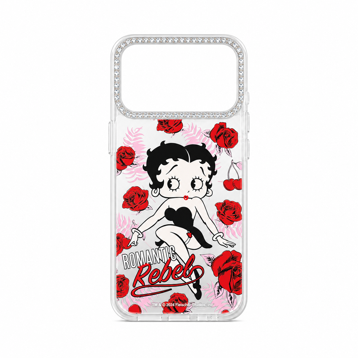 Funda Betty Boop Romantic Rebel Rhinestone iPhone 17 Pro Max