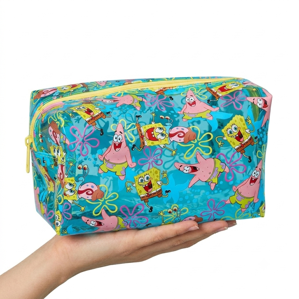 Lapicera Bob Esponja PVC Transparente Personajes