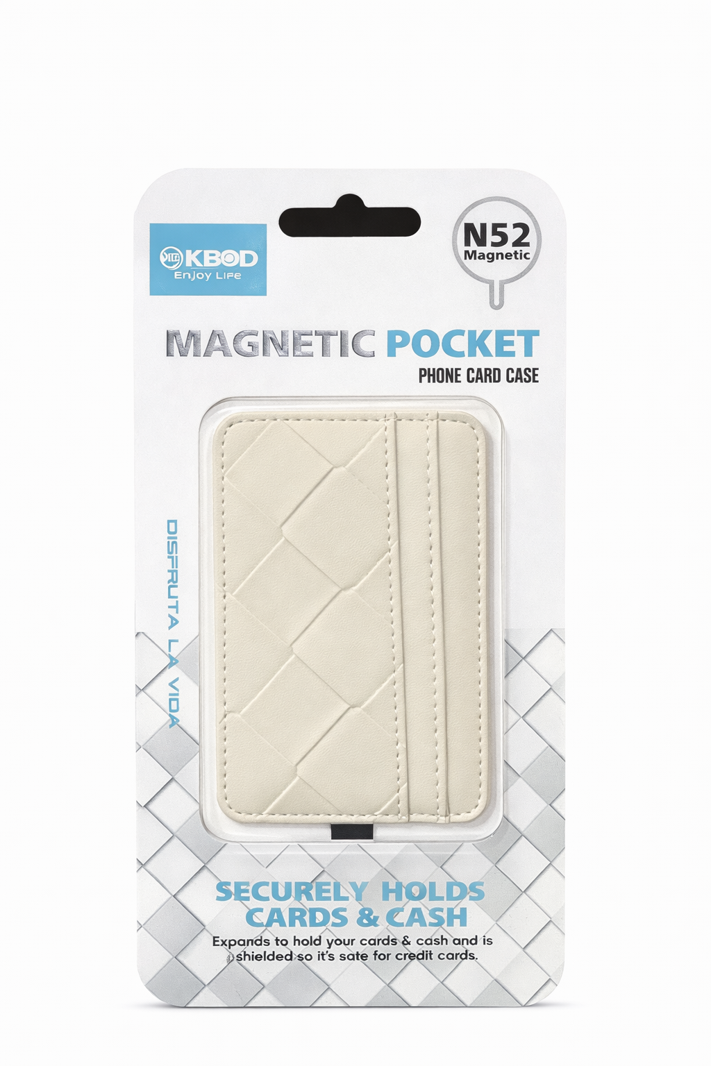 Tarjetero Magnético Executive Quilted – Cartera Slim tipo Piel compatible con MagSafe