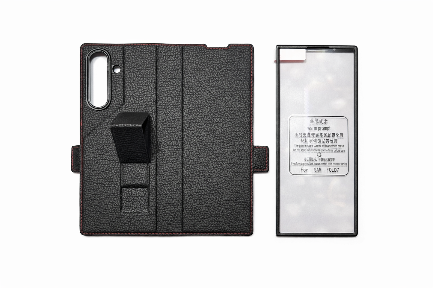 Funda Cartera Ejecutiva con Mica Frontal para Galaxy Z Fold 7