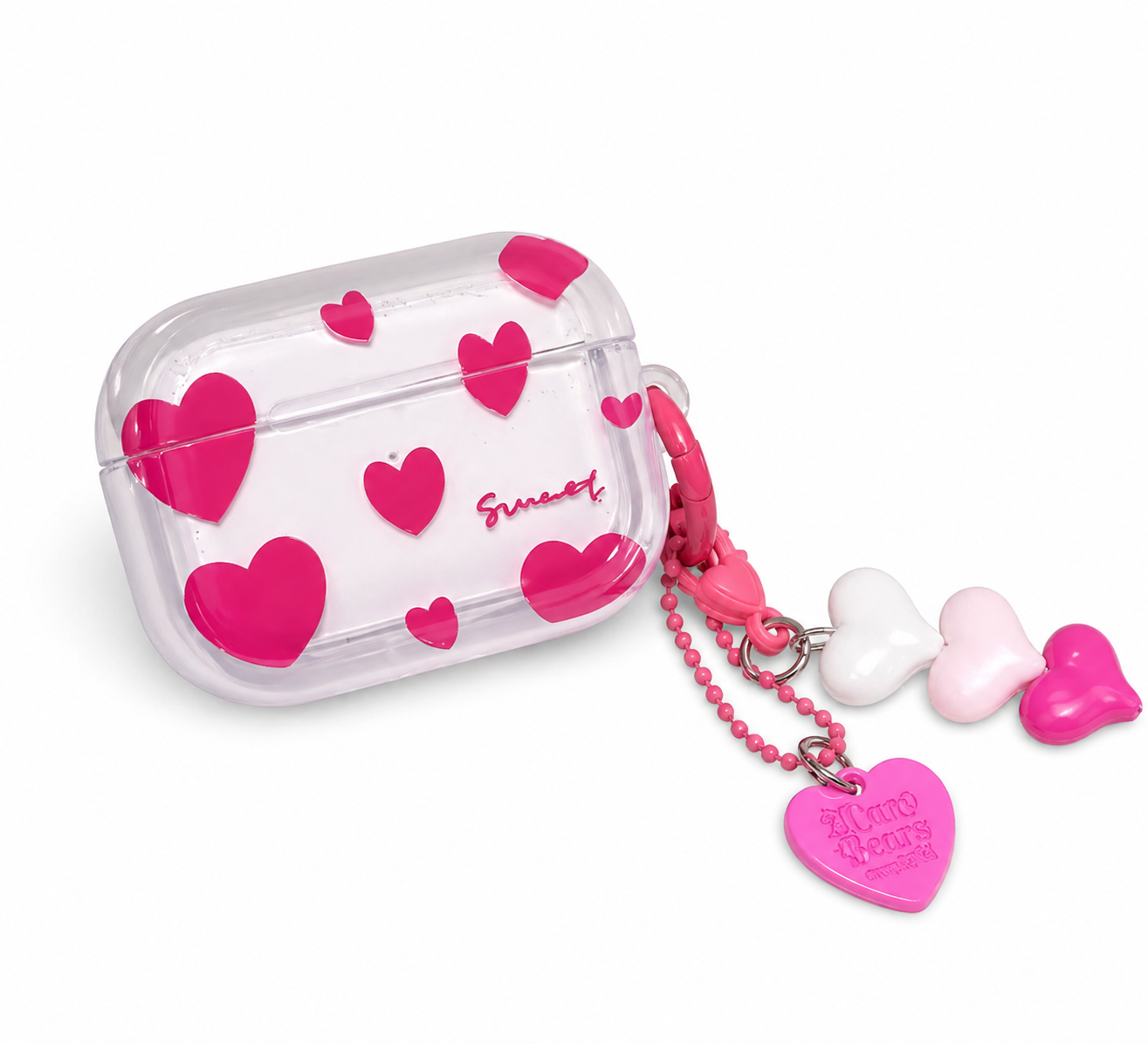 Funda Sweet Hearts con Charm para AirPods 4