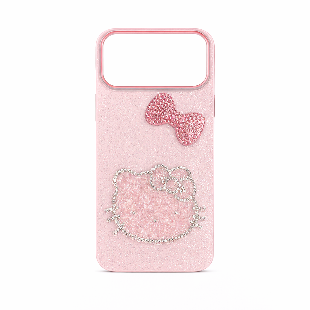 Funda Glitter Hello Kitty con Strass para iPhone 17 Pro Max