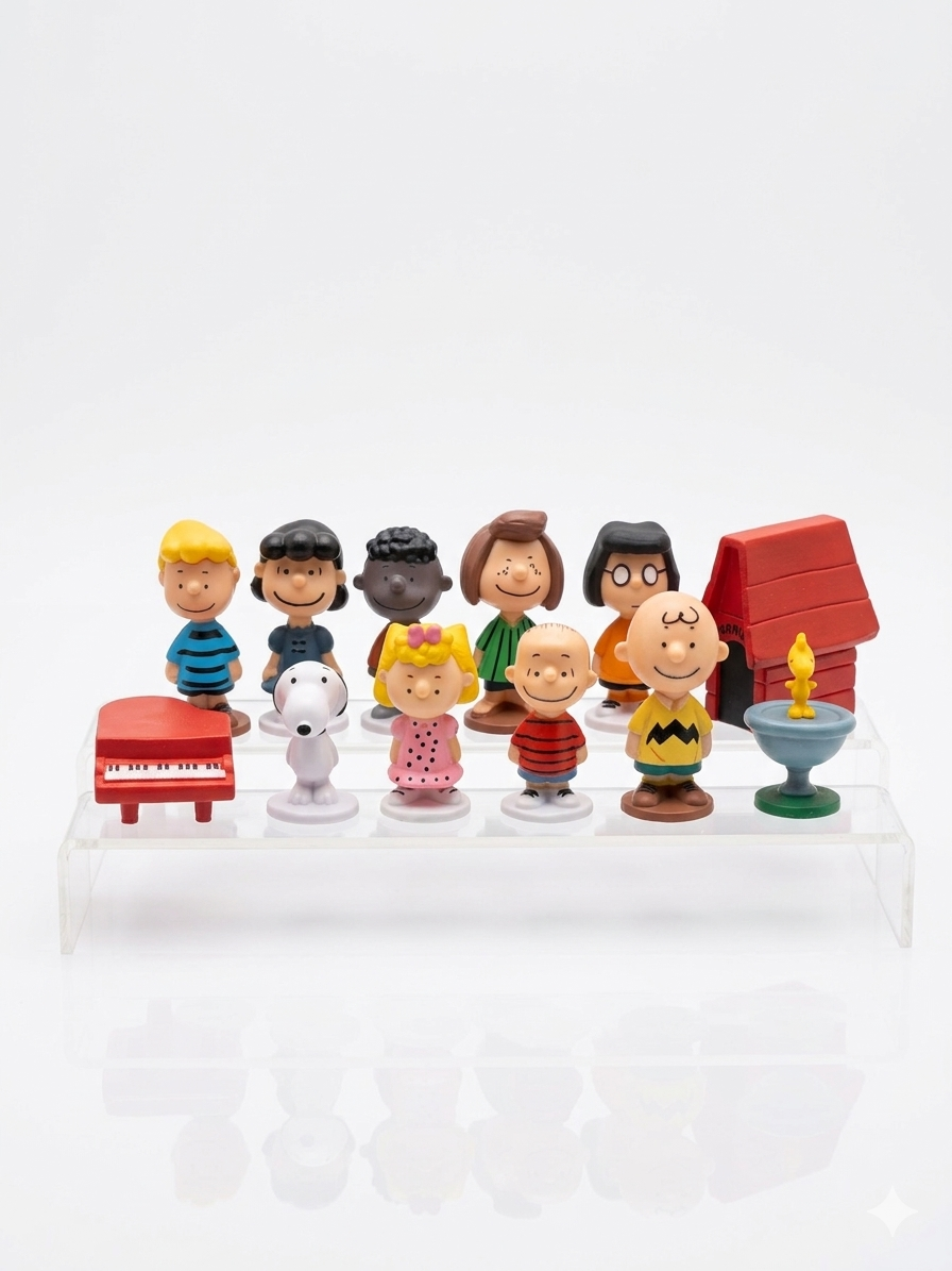 Set Completo de Colección Peanuts (12 piezas) - Edición Mini 3D