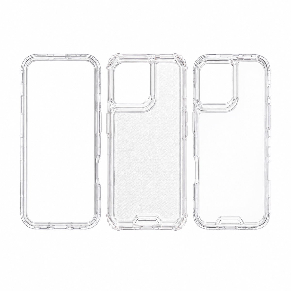 Funda Crystal 3 Piezas Antichoque para OPPO Reno 13F