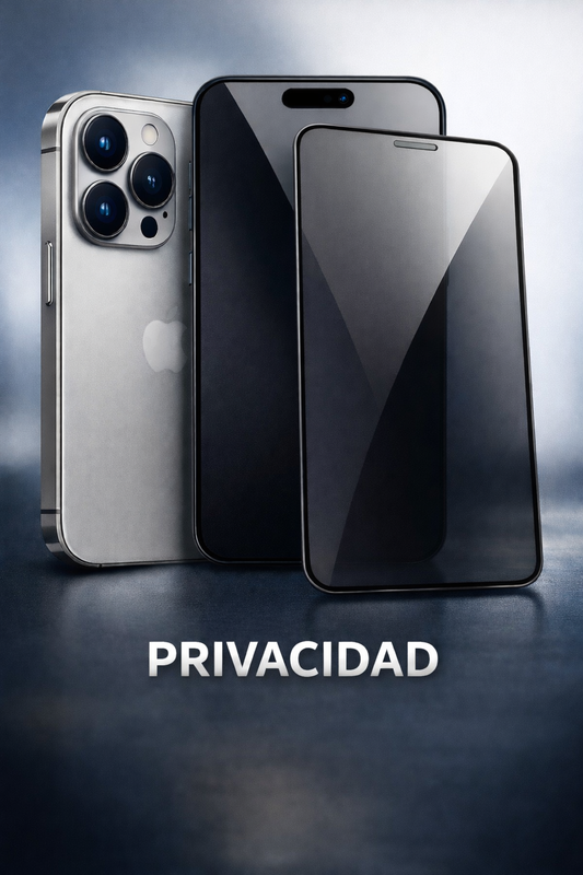 Cristal templado de privacidad para iPhone 16+