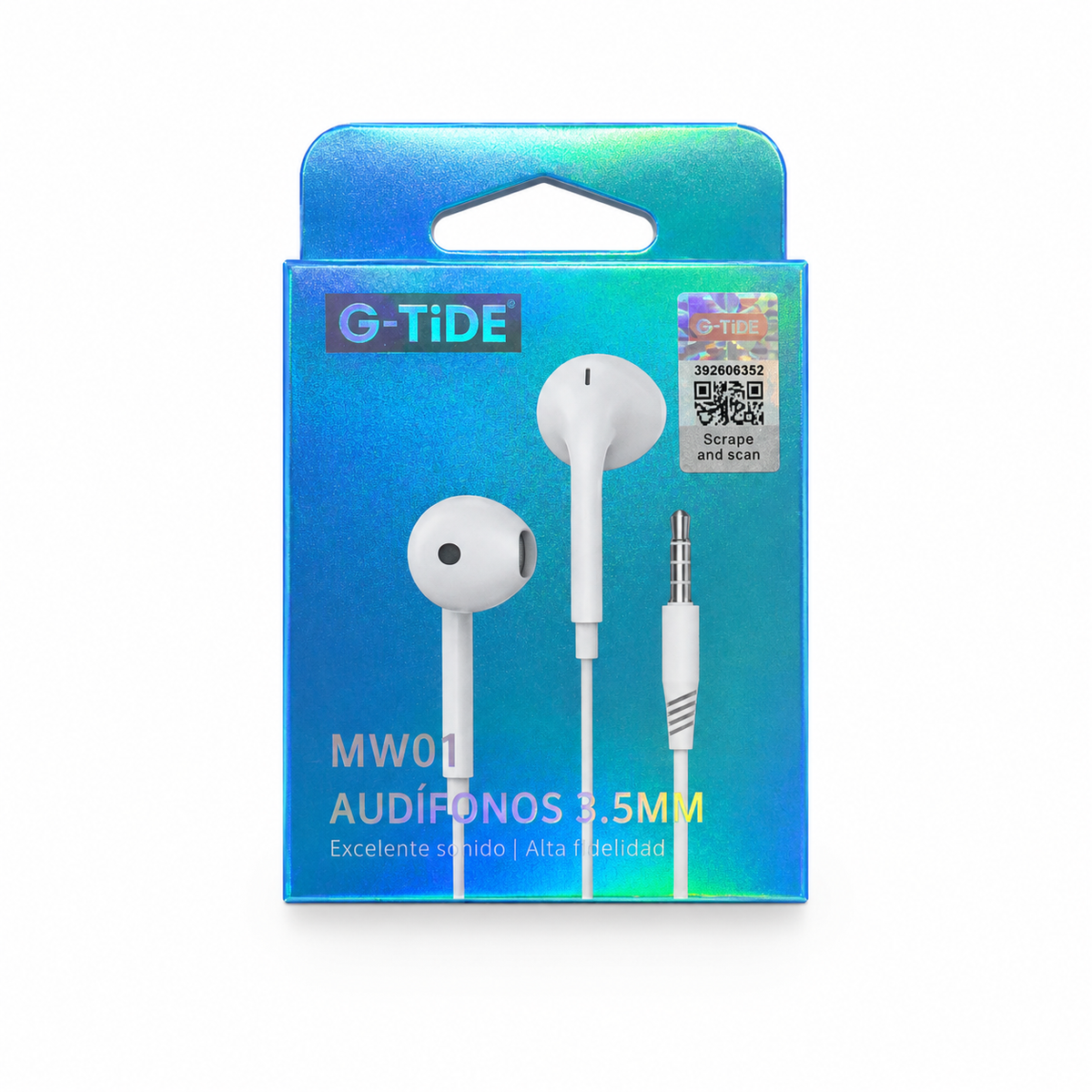 Audífonos Alámbricos 3.5mm G-Tide MW01 Estéreo 1M