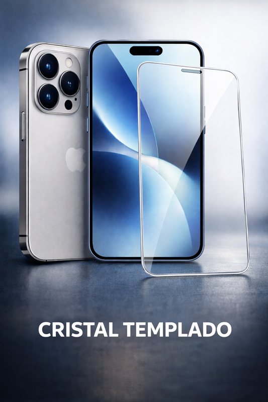 Cristal templado para iPhone 16+