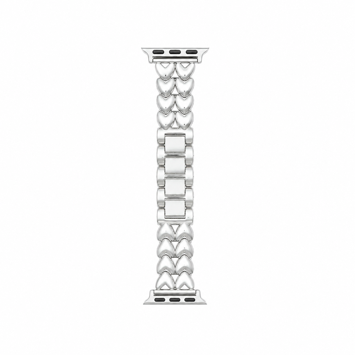 Correa Metal Corazones Acero para Apple Watch 38 40 41 42 mm