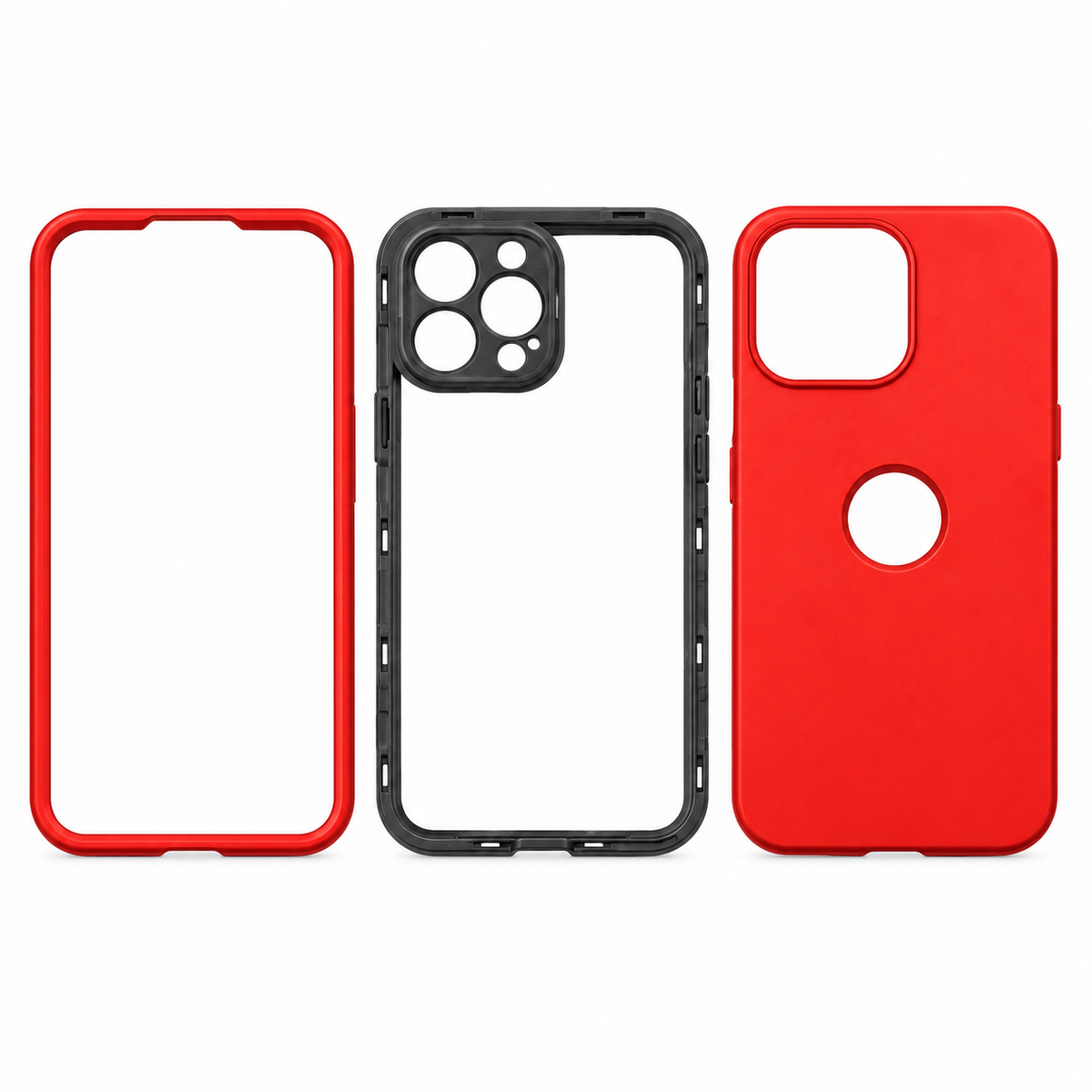 Funda Armor 3 en 1 con Marco de Pantalla iPhone 13 Pro Max