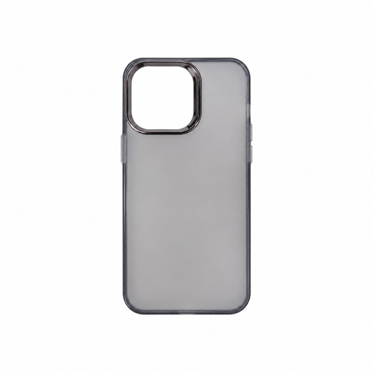 Funda Efecto Humo con Marco Cromado para iPhone 14 Pro Max